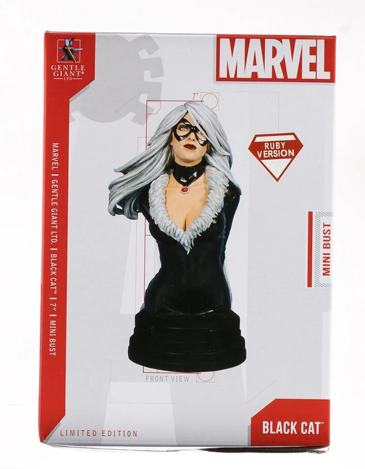 NUEVO/SELLADO Suave Gigante Negro Gato Busto Rubí Versión 45/276 Escala 1/6 7" Alto 201 Foto 1 de 4