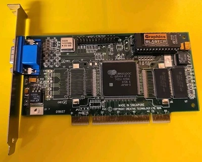 Creative Labs Graphics BLASTER PCI Video Card Cirrus Logic GD5464 -CT6320 CT6381 - Image 1 of 4