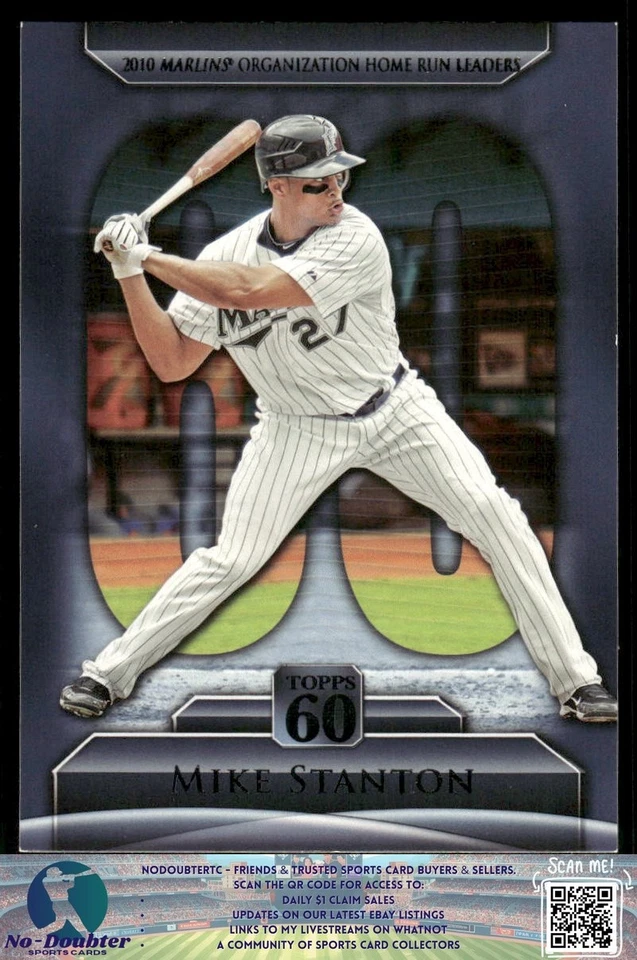 2011 Topps #T60-62 Mike Stanton Topps 60 Florida Marlins T60 - Image 1 of 2