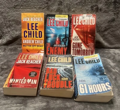 Lot of 6 Jack Reacher Paperback Suspense/Thriller Books by LEE CHILD Foto 1 de 4
