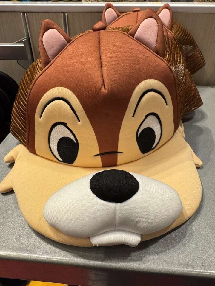 2025 迪士尼公园 CHIP & Dale 网眼帽棒球帽可调节新品 — 第 1/1 张图片