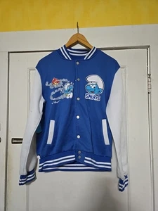 Vintage  The Smurfs Jacket  Tag Ripped Chest Size 18" Hem Size 24" - Picture 1 of 14