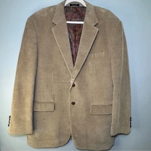 Giacca blazer uomo vintage Ralph Lauren polo marrone velluto a coste 44R - Foto 1 di 11