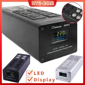 Weiduka 3000 W 15 A Dual LCD Netz Audio Stromreiniger Filter AC Steckdose USA - Bild 1 von 16