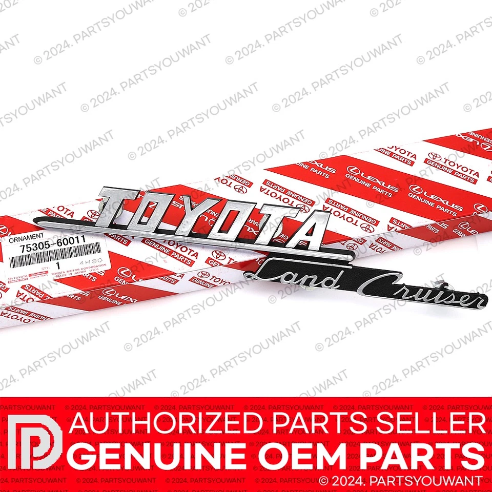 GENUINO Toyota 69-74 Land Cruiser OEM guardabarros delantero emblema insignia 75305-60011 Foto 1 de 4