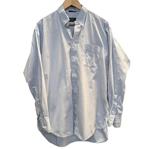 Chaps Ralph Lauren Mens Dress Shirt Size 16.5 Light Blue Cotton Long Sleeve - Picture 1 of 6