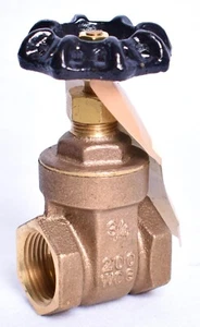 Smith Cooper Threaded Non Rising Premium Gate Valve 3/4"  171-8501I - Picture 1 of 6