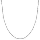Amour Sterling Silver 0.9mm Box Chain Necklace - 18 in + 4 in extender