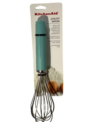 Batidor utilitario KitchenAid con mango de agarre suave y cables de acero inoxidable Foto 1 de 3