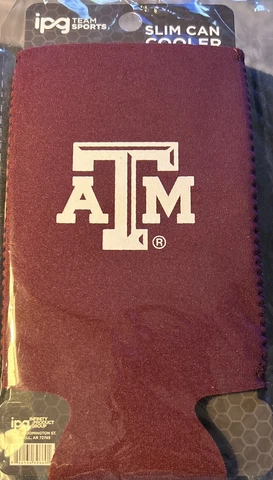 🍺🏈🏀🍻Texas A&M Aggies Beer Can Koozie Holder Cooler Cover