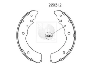 Kit ganasce freno PER Mitsubishi L200/Triton 2.5 DI-D 4WD 131 KW 178 CV - Imagen 1 de 1