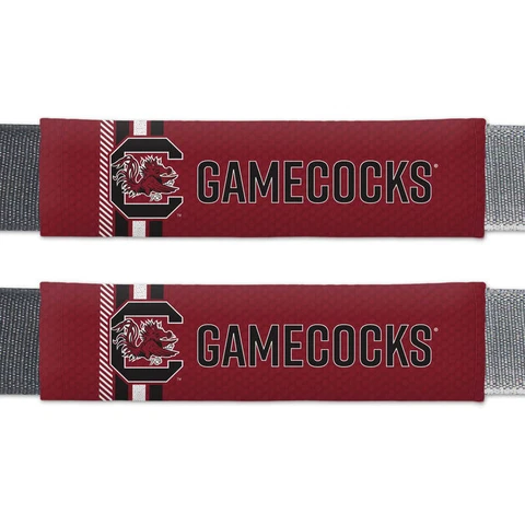 South Carolina Gamecocks Set of 2 Rally Design Seat Belt Shoulder Pad Covers Cover