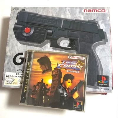 Namco GUNCON Gun Controller NPC-103 Japan Work for CRT TV Only w/Time Crisis PS1 - Image 1 of 4