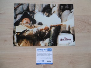 Oliver Reed Original Autograph Signed A4 Lobbycard "The Treasure Island" ACOA