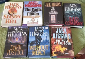 7 Good Used Jack Higgins Books SEASON IN HELL Bad Company DARK JUSTICE & More - Picture 1 of 2
