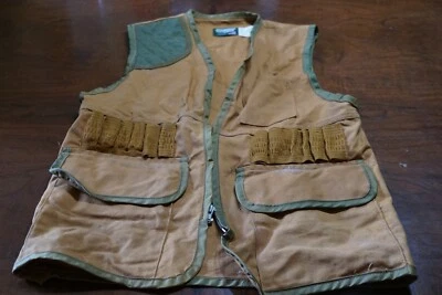Vintage SafTbak Hunting Vest Small (34-36)  Holds 24 Shells 100% Cotton Canvas - Image 1 of 4