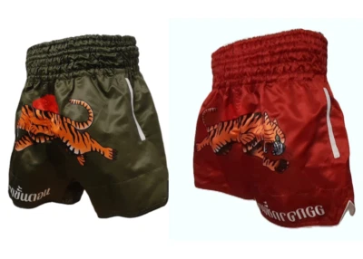 Muay Thai Shorts Red  or  Green - Image 1 of 4