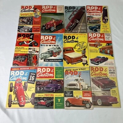 LOT OF 12  Rod & Custom Magazine In Average Condition 50s & 60s - Image 1 of 4