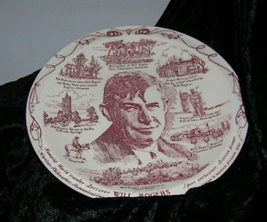 WILL ROGERS 1879-1935 HISTORICAL VERNON KILNS PLATE - Picture 1 of 1