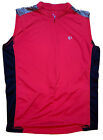 Pearl Izumi Select Series Red Sz XL Sleeveless 3/4 Zip Riding Shirt
