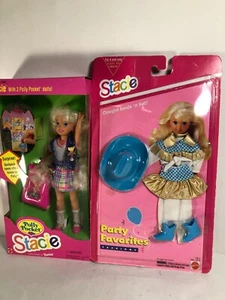 CONJUNTO de 2 Barbie POLLY POCKET STACIE & STACIE VAQUERA TRAJE DE MODA Nuevo en Cajas - Imagen 1 de 4