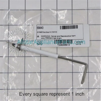 69W43 Lennox Furnace Flame Sensor - Image 1 of 4