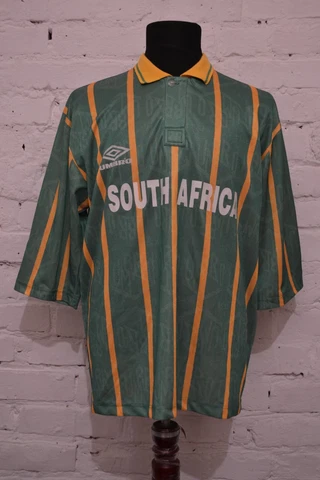 VINTAGE SOUTH AFRICA UMBRO FOOTBALL SHIRT 90S SOCCER JERSEY MENS SZ L MATCH WORN Cover
