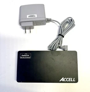 Accell USB 3.0 Full Function Docking Station Dual Monitor Ports w/4K DisplayLink - Picture 1 of 8