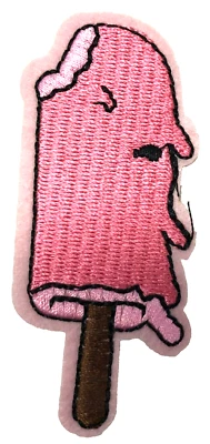 Patch Sew On Iron On Embroidered Clothing Hats Jackets Coat Ice Cream Bar A412 - Image 1 of 3