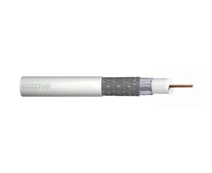 Kabel koncentryczny 5907772595992 DIGITUS RG-6, 75 omów, ekran (2x folia + 77% oplot - Zdjęcie 1 z 1