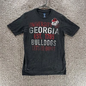 Georgia Bulldogs Shirt Adult Small Gray Short Sleeve NCAA Football Casual Mens - Picture 1 of 8