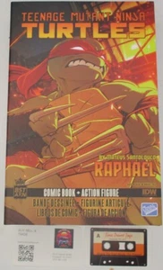 BST AXN TMNT Teenage Mutant Ninja Turtles RAPHAEL 5" Figure w/ IDW Comic Book - Picture 1 of 4