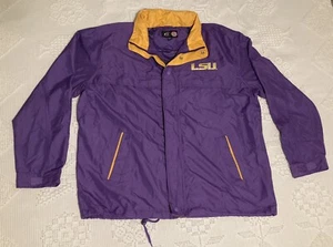 G-III Sports LSU Tigers Lightweight Jacket Windbreaker Full Zip Snaps Sz XL  - Picture 1 of 10