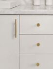Gold Brass Cupboard Door Handles Kitchen TV Bed Cabinet Knurled Handles 182mm