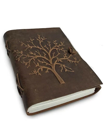 Indian handmade Leather Personal Diary With Unruled Pages diary Size 5"x7" Inch - Image 1 of 4