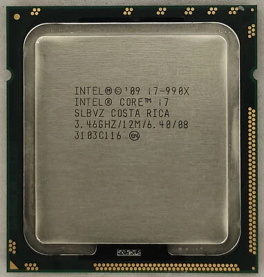 Intel core i7-990X Extreme Edition LGA1366 3.46GHz 6Core 12M SLBVZ CPU Processor - Image 1 of 2