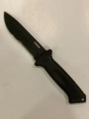 Gerber Prodigy Serrated Knife with Sheath 22-01121 - Image 1 of 4