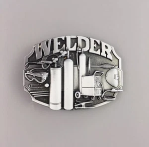 Vintage Welder Trades Tradesman Belt Buckle - Picture 1 of 6