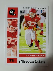 2020 Chronicles Travis Kelce GREEN PARALLEL card #49 - Picture 1 of 2