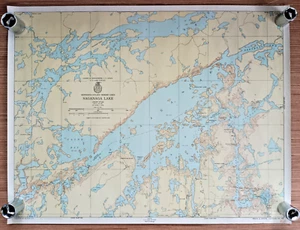 Vintage 1951 US Army Corps of Engineers Map Saganaga Lake Minnesota - Picture 1 of 7