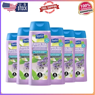 Suave Jabón Corporal Hidratante Mujer, Té Blanco y Lavanda, 18 OZ (Paquete de 6) Foto 1 de 4