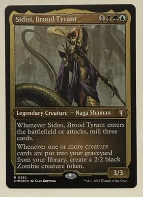 Sidisi, Brood Tyrant Foil Etched - Commander Masters MTG - Image 1 of 2