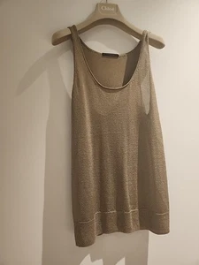 Stunning Country Road Gold Metallic Singlet Top Size O/S RRP$129 - Picture 1 of 7