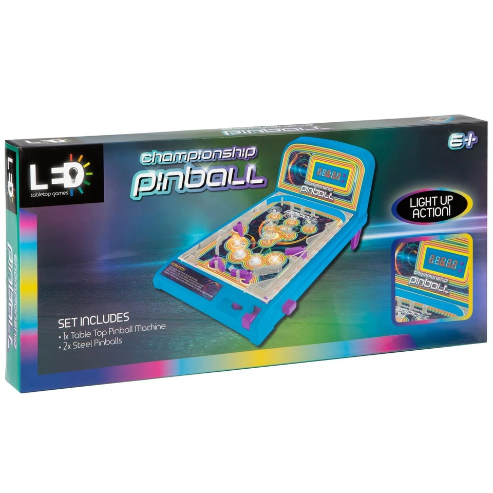 GBS LED Pinball Game – Tabletop Arcade Toy w/ Lights
