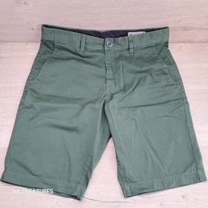 Volcom Shorts Mens 32 Green True To This Chino Casual Skateboard W34 - Picture 1 of 13
