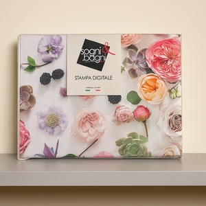 Floral cotton double bed sheets PROFUMO digital print - Picture 1 of 2