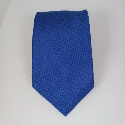 Corbata para hombre rosa 100 % seda tejida con textura azul rosa de Thomas W:3,5" L:59,5" Foto 1 de 4