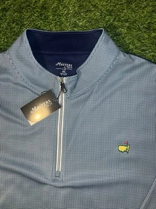 2025 Masters Tech Rare Size 4XL Houndstooth Quarter 1/4 Zip Golf Pullover NWT - Picture 1 of 5