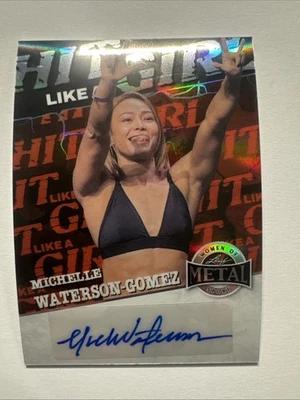 2025 Leaf Women of Sport MICHELLE WATERSON GOMEZ Hit Like A Girl оранжевый с автографом 2/7 - Изображение 1 из 4