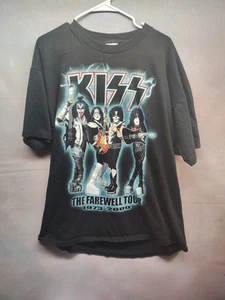 Vintage 2000 Kiss The Farewell Tour Band T-Shirt XL All Sport Events Rock Tee - Bild 1 von 9